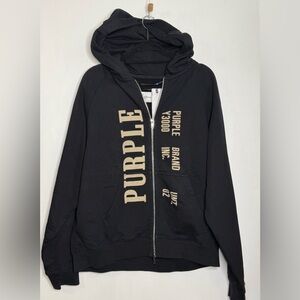 Purple Brand double zip hoodie